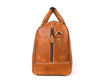 Taranto Leather Weekender Bag - Gingerbread - Cabrini - Elegance Perfected