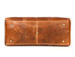 Taranto Leather Weekender Bag - Gingerbread - Cabrini - Elegance Perfected