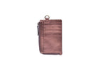 The Urban Edge Zippered Leather ID Card Holder - Cabrini - Elegance Perfected