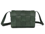Woven Leather Crossbody Bag – Top Grain, Lightweight & Stylish - Cabrini - Elegance Perfected