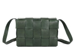 Woven Leather Crossbody Bag – Top Grain, Lightweight & Stylish - Cabrini - Elegance Perfected
