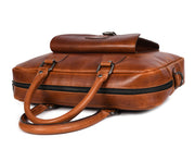 Leather Portfolio Bag – Top Grain Organizer for Travel & Office