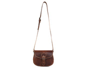 Elegant Brown Leather Crossbody – Top Grain Minimal Style