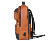 Cabrini Urban Explorer Leather Backpack – Brown Black