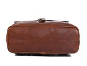 Cabrini Artisan Leather Backpack – Classic Brown Travel Companion