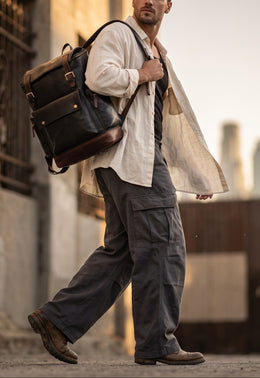 StoneRidge Leather Backpack – Vintage Travel & Laptop Backpack
