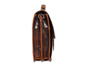 Vintage Leather Messenger Bag – Handcrafted Travel Organizer