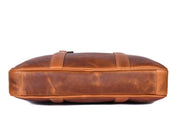 Men's Vintage Leather Messenger Bag - Professional 15.6