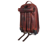 Leather Trolley Backpack – Travel-Ready Luxury
