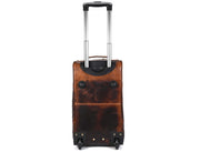 CABRINI Grand Voyager – Quilted Leather 2-Wheel Travel Trolley