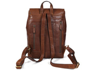 Cabrini Artisan Leather Backpack – Classic Brown Travel Companion