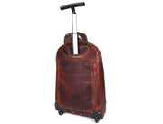 Leather Trolley Backpack – Travel-Ready Luxury