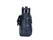 CrocChic Leather Handbag – Textured Top Grain Elegance