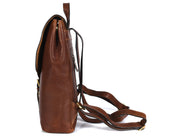 Cabrini Artisan Leather Backpack – Classic Brown Travel Companion