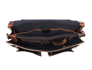 Vintage Leather Messenger Bag – Handcrafted Travel Organizer