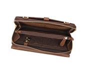 Brown Chic Leather Crossbody Bag