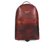 Leather Trolley Backpack – Travel-Ready Luxury