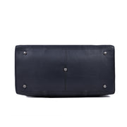 Men’s Leather Duffel Bag – Large Travel Weekender Bag with Adjustable Shoulder Strap, Dual Handles & Multiple Compartments