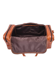 HeritageVoyage Leather Travel Duffle Bag – 24 Inch Vintage Carry-On Weekender