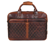The Executive Quilted Leather Messenger Bag