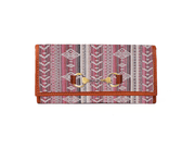 Dakota Jacquard Wallet – Tan Leather Trim