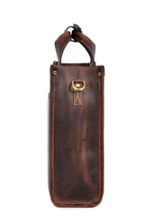 The Heritage Nomad | Vintage Brown Leather Messenger Bag for Men