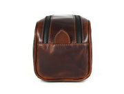 Quilted Leather Toiletry Bag – Brown