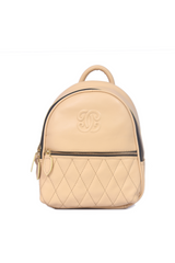 Chic Coral Quilted Leather Women's Backpack – Elegant, Stylish & Compact