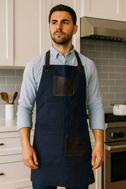 ogue Leather & Canvas Apron – Heavy-Duty Workwear