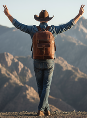 The Explorer Vintage Leather Backpack