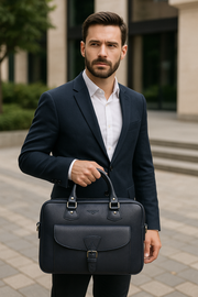 Classic Leather Portfolio Bag