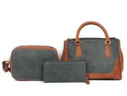 CABRINI Leather Handbag Set