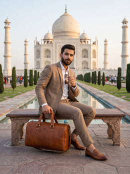 The Classic Vintage Tan Leather Duffle Bag – Timeless Craftsmanship for Modern Journeys