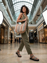 Illinois Reversible Sling Bag – Dual-Style Jacquard Crossbody