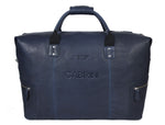 Cabrini Navy Blue Leather Duffle Bag – Spacious & Travel-Ready
