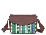 Mexico Saddle Crossbody – Dark Brown Jacquard Edition