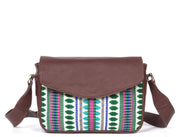 Mexico Saddle Crossbody – Dark Brown Jacquard Edition