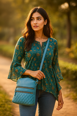 Leather Quilted Crossbody Bag