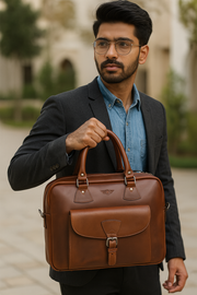 Leather Office Bag – Premium Portfolio for Professionals