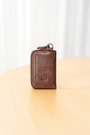 The Urban Edge Zippered Leather ID Card Holder