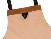 Chef & Artist Apron in Full Grain Leather – Tan Brown