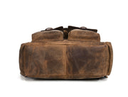 Hunter Brown Vintage Leather Backpack