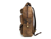 Hunter Brown Vintage Leather Backpack