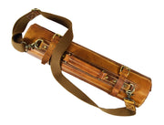 Top Grain Leather Knife Roll – 10 Slot Chef Tool Wrap