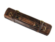 Top Grain Leather Knife Roll – 8 Slot Travel Case