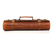 Tan Leather Knife Roll – Handcrafted in Top Grain Leather
