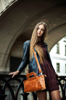 Full Grain Leather Shopper Bag – Polaris Edition