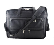 Classic Leather Briefcase – Top Grain Office Portfolio Bag