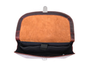 Cabrini Ember Leather Briefcase – Lockable & Padded for Laptops