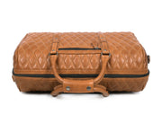 Cabrini 20-Inch Quilted Leather Duffle Bag – Luxury Weekender & Travel Bag for Men and Women ✨ Storytelling Product Description